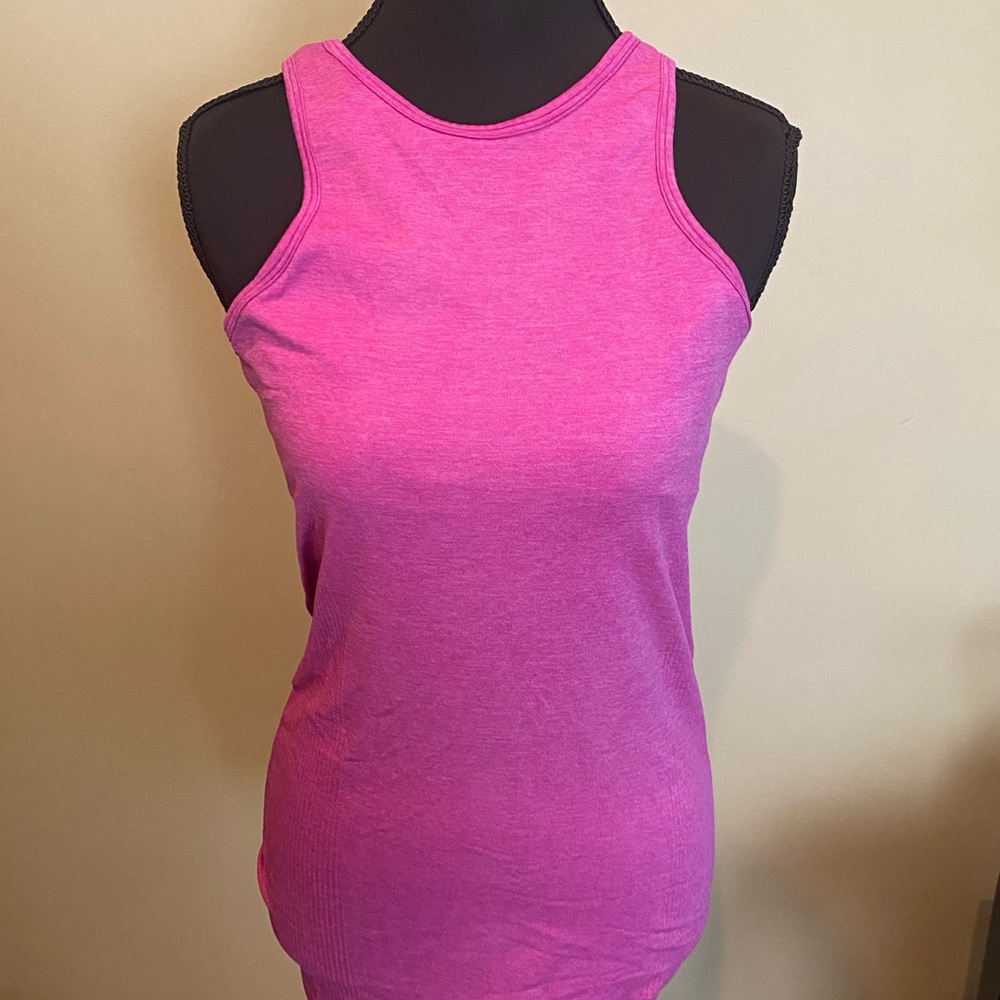 Lululemon Athletica Pink Fitted Sleeveless Tank Top